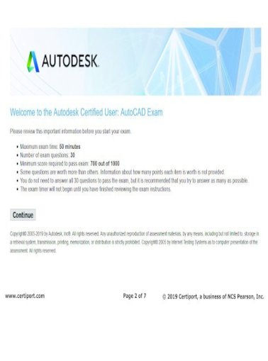 autodesk autocad certification exam questions